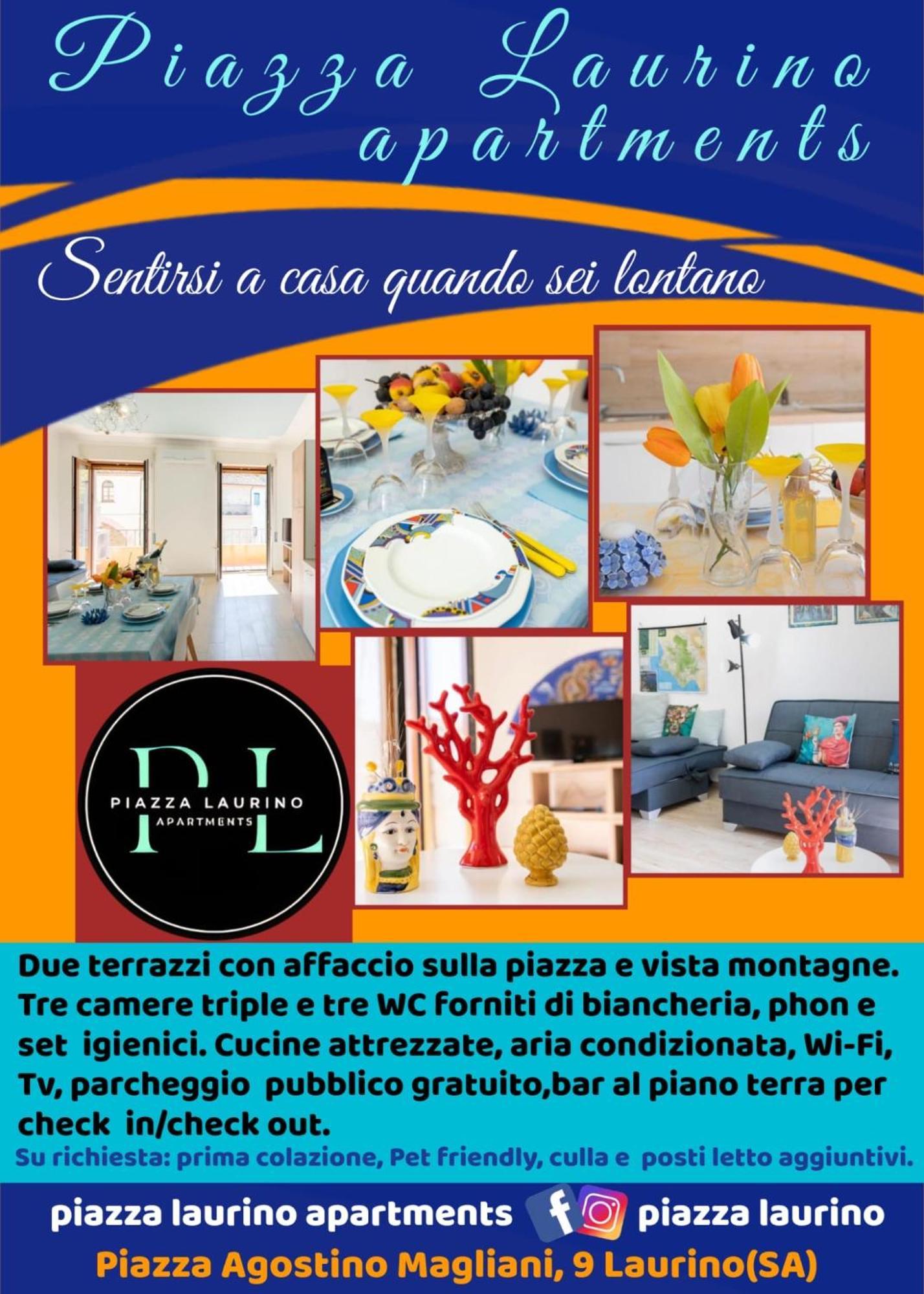 Piazza Laurino Apartments Basic Excursions Alto Cilento Cammino Giubilare Di Santelena מראה חיצוני תמונה